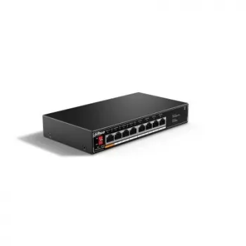 Dahua Technology PoE SF1008LP Nepārvaldāms L2 Fast Ethernet (10/100) Power over Ethernet (PoE) Melns