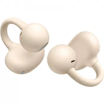Austiņas HUAWEI FreeClip — TWS Bluetooth, intraaurālās, svars 5,6 g, bēšas