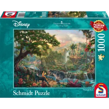 Puzle Schmidt Spiele 4059473 — 1000 gabali, Džungļu grāmata, 693 mm platums