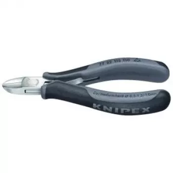Knipex elektronikas sānu griezēji 115mm forma 2 slīpums bez spoguļa pulēšanas