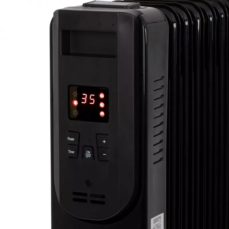 Camry CR 7810 eļļas radiators 2000 W, 3 jaudas līmeņi, melns