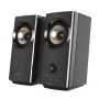 CREATIVE T60 2.0 kompaktie Hi-Fi galda skaļruņi ar skaidru dialogu un Surround skaņu, Sound Blaster SmartComms Kit, USB-C audio un mikrofona pieslēgvietām