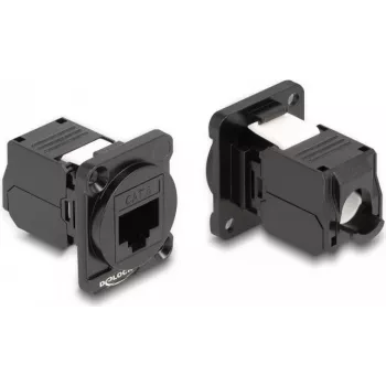 DeLOCK D-Type Modulis RJ45 Cat.6 sievišķais uz LSA sievišķo Melns 87816