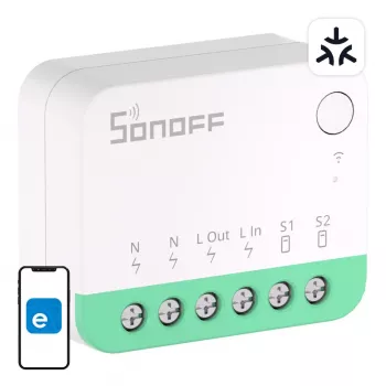 Sonoff MINIR4M Matter viedais WiFi mini slēdzis (HomeKit, SmartThings, Home Assistant)