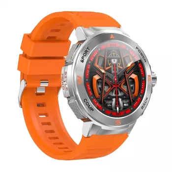 Viedpulkstenis BlitzWolf BW-AT5 oranžs ar Bluetooth un sirdsdarbības monitoru