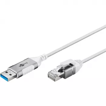 Goobay Ethernet kabelis USB-A 3.0 uz RJ45 Slim 10 m (74383)