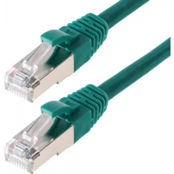Tīkla kabelis Helos CAT6 S/FTP (PIMF) 0.25m Zaļš