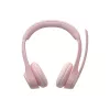 Logitech 981-001412 bezvadu austiņas/headset Galvas saite Birojs/Zvanu centrs Bluetooth Roza