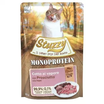 Slapjā kaķu barība Agras Pet Foods Monoprotein Šķiņķis 85 g — cūkgaļas garša, bezgraudu, bezglutēna, pieaugušiem kaķiem