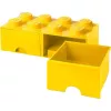 LEGO Drawer Brick 8 — dzeltena (model 40061732) glabāšanas atvilktne ķieģeļiem un sīkām detaļām
