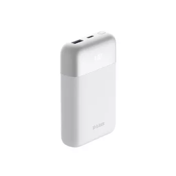 D-Link 10000mAh Power Bank, 10000 mAh, Balts