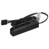 DeepCool FH-04 ventilatoru sadalītājs — 20-pin ATX uz 4× 3-pin Molex, 0,55 m kabelis, melns