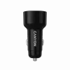 Auto lādētājs CANYON OnDrive 60 PD 60W 2xUSB-C — melns