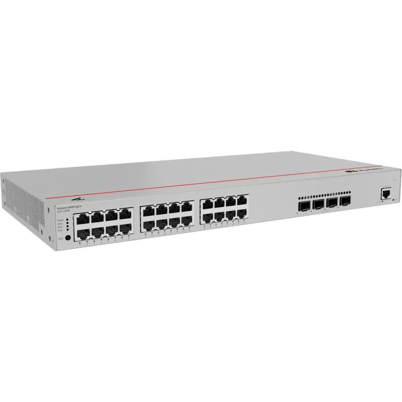 Huawei S310-24P4X Gigabit PoE viedais slēdzis, 24x PoE, 4x SFP+, 19 inch statīvs