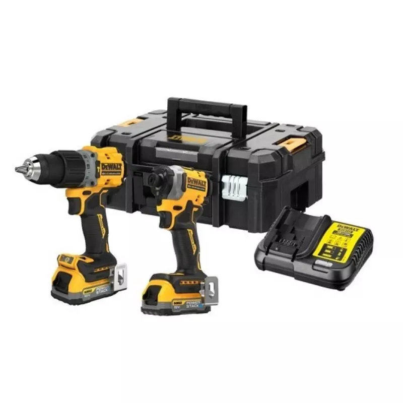 DEWALT DCD805+DCF850, 2x Akumulators 1,7 Ah TSTAK, 18 V