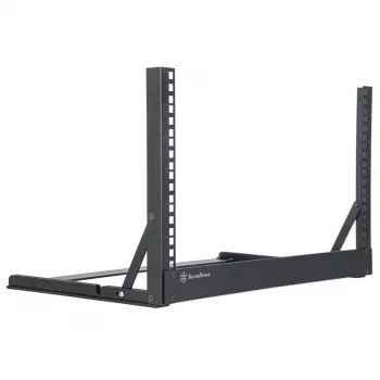 SILVERSTONE SST-RK06U-OF atvērtais rāmis 6U 19 collu galda statīvs sudraba krāsā