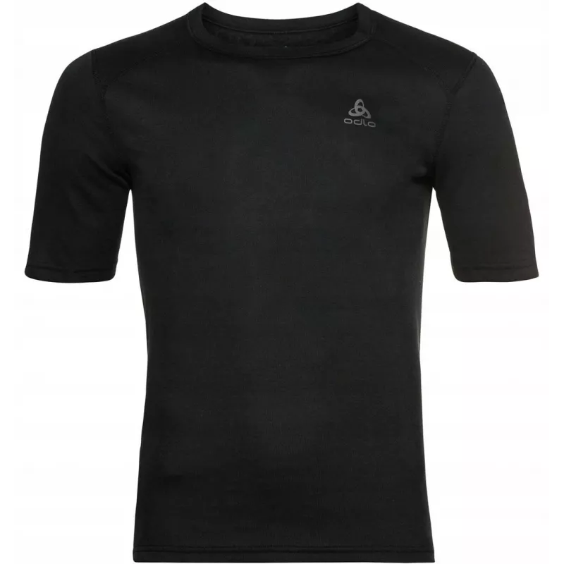 Odlo BL TOP apkakles īsās piedurknes ACTIVE WARM ECO vīriešu T-krekls, izmērs M, melns
