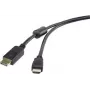 Renkforce RF-3301446 Kabeļa interfeisa/dzimuma adapteris DisplayPort uz HDMI, melns (RF-3301446)