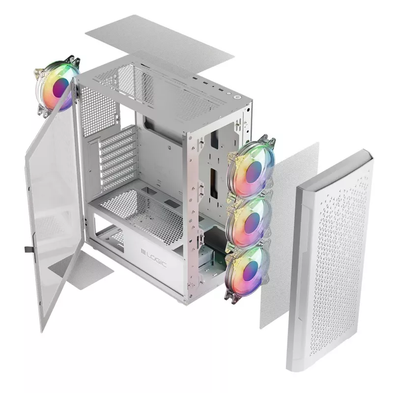 Logis ARAMIS ARGB MINIDI USB 3.0 korpuss balts