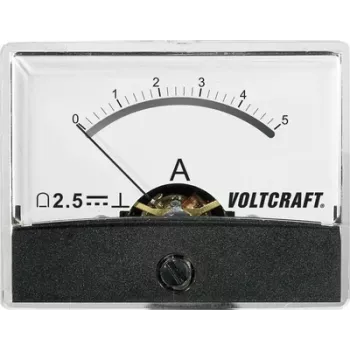 Voltcraft AM-60X46/5A/DC uzstādāmais mērinstruments 5 A ar kustīgo spoli