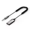 Audio uztvērējs UGREEN CM309 Bluetooth 5.0 USB ar 3.5 mm AUX ligzdu, melns, 20–20000 Hz