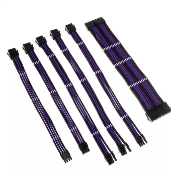 Kolink Core Adept Pīto Kabeļu Pagarinājumu Komplekts - Melns/Titan Purple