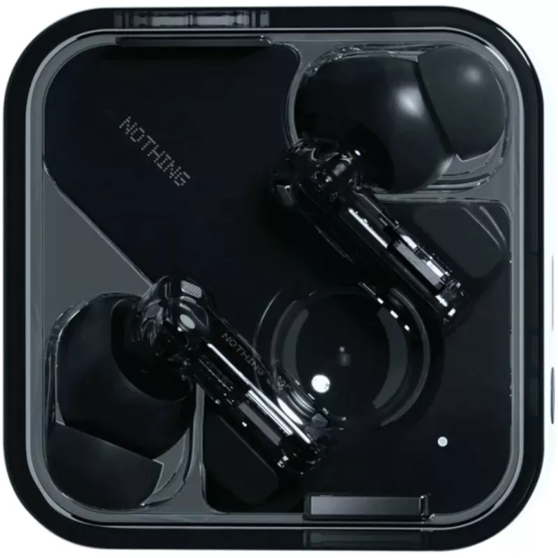 Nothing Ear TWS austiņas, True Wireless Stereo, In-Ear, zvaniem/mūzikai, Bluetooth, Melnas - Caurspīdīgas (A10600061)