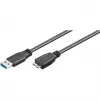 USB A uz Micro-USB B kabelis GOOBAY 95026 — 1,8 m, vīriešu-vīriešu, melns