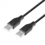 USB AM-AM kabelis 1,8 m melns