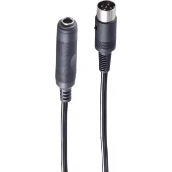 Audio kabelis ShiverPeaks BS30201 0,2 m DIN (5-pin) 6,35 mm Melns