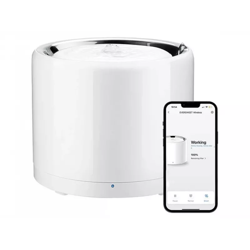 PETKIT EverSweet 3 Pro UVC automātiskā ūdens strūklaka suņiem un kaķiem, balta