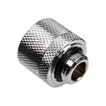Alphacool Eiszapfen taisnais savienotājs G1/4 collas AG uz 16/10mm - hroms Sudrabs