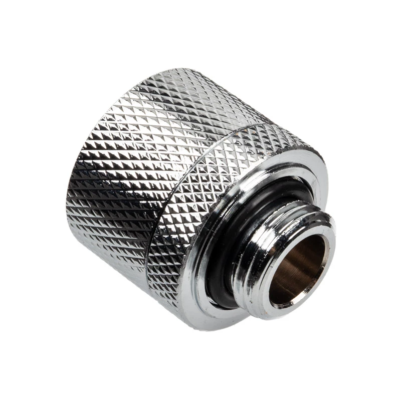 Alphacool Eiszapfen taisnais savienotājs G1/4 collas AG uz 16/10mm - hroms Sudrabs