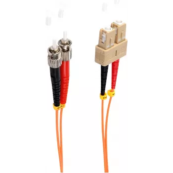 shiverpeaks BS77920 Šķiedru optikas kabelis 10 m SC ST OM2 Oranžs