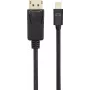 Renkforce Mini-DisplayPort / DisplayPort savienojuma kabelis 2,00 m, apzeltīti kontaktdakšu kontakti, melns [1x Mini-DisplayPort spraudnis - 1x DisplayPort spraudnis] (RF-4538176)