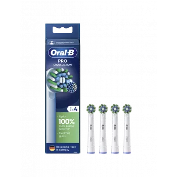 Oral-B Pro CrossAction nomaināmās birstes galviņas, 4 gab.