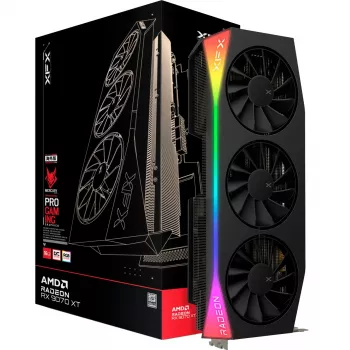 Grafikas karte XFX Radeon RX 9070 XT 16 GB GDDR6, 256 bitu, PCIe x16, 3 ventilatori, HDMI 1 / DP 3