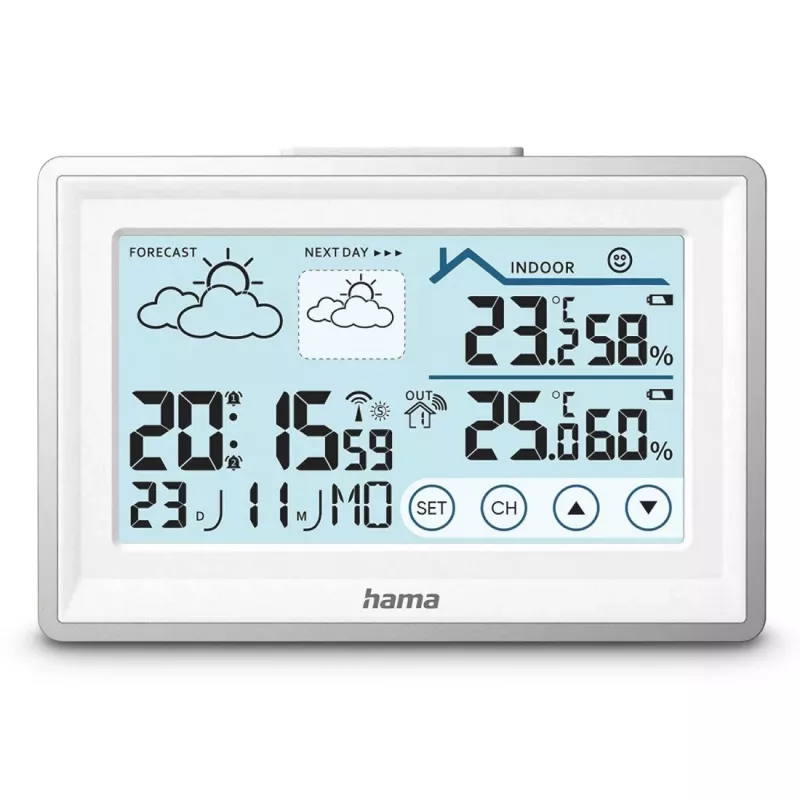Hama 00222228 digitālā laika stacija Balta
