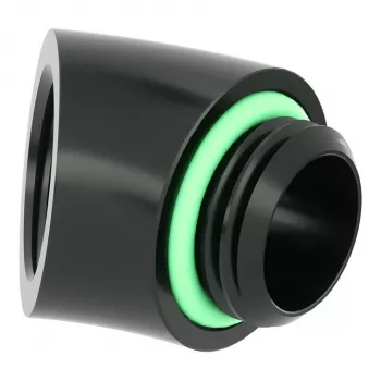 Barrow 45° Adapteris G1/4 Vīrietis uz G1/4 Sieviete, Melns TDWT45-V2 B