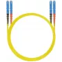 Šķiedru optikas savienotājkabelis helos E2000 OS2 9/125 µm, viens režīms, 3 m, dzeltens