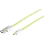 USB kabelis S/CONN 14-50003 USB 3.2 Gen 1 0,3 m zaļš