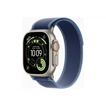 Apple Watch Ultra 3 GPS + Cellular 49mm dabīga titāna korpuss ar zilu/spilgti zilu Trail Loop M/L