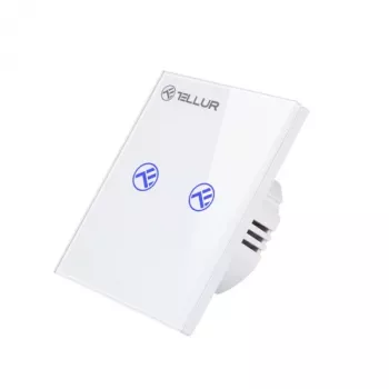 Viedais WiFi slēdzis Tellur SS2N — 2 porti, 1800 W kopā, 10 A uz kanālu