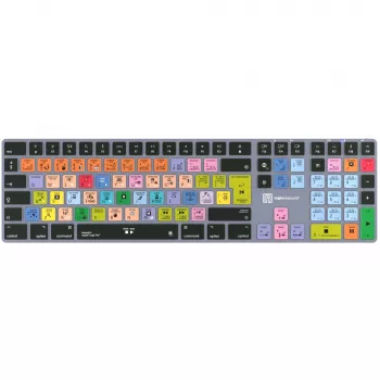 Tastatūra LogicKeyboard Apple Logic Pro X2 Titan DE Mac — LKB-LOGXP2-TM-DE, vācu izkārtojums