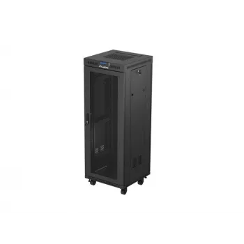 Lanberg FF01-6632-23BL rack cabinet 32U Freestanding rack Melns