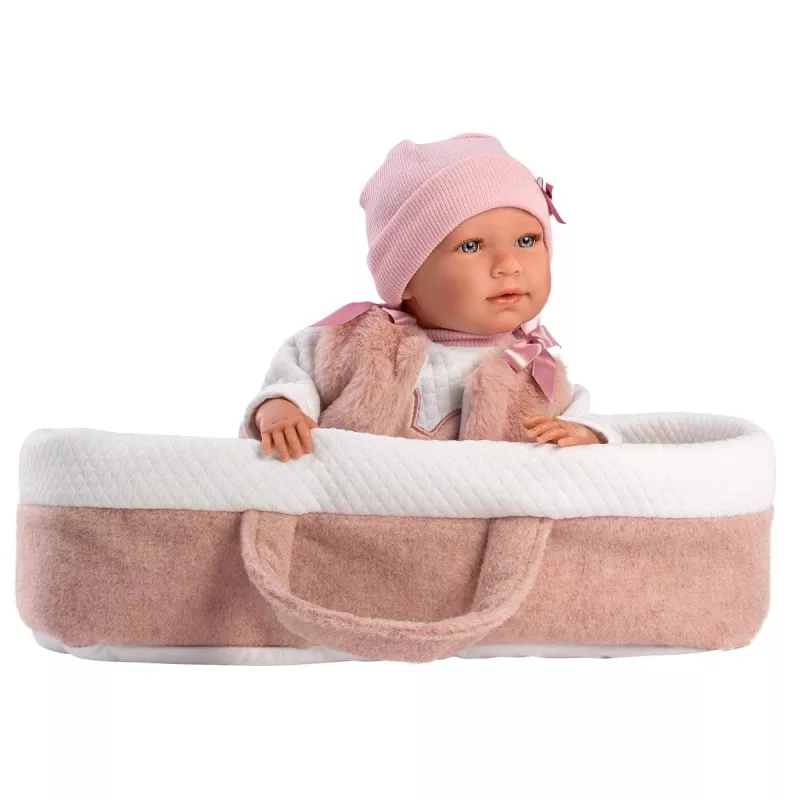 Leļļu lelle Llorens Mimi Rosa 42 cm — Llorens 74012, vinila un tekstila, kustīgas ekstremitātes