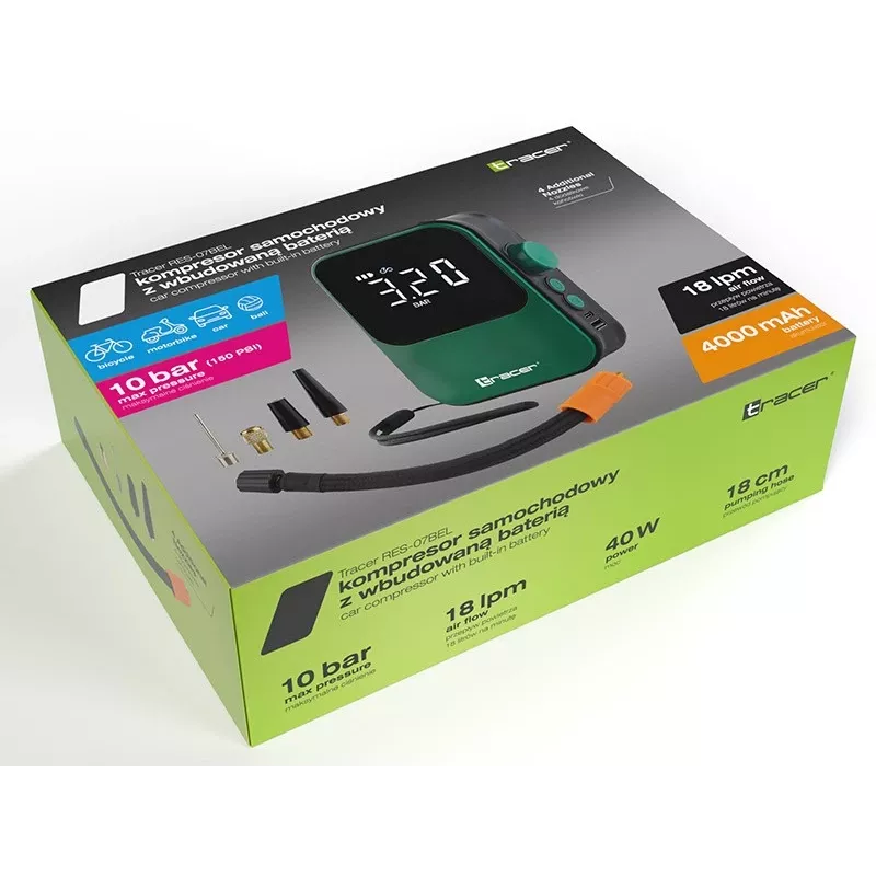 Pārnēsājams gaisa kompresors TRACER RES-07BEL