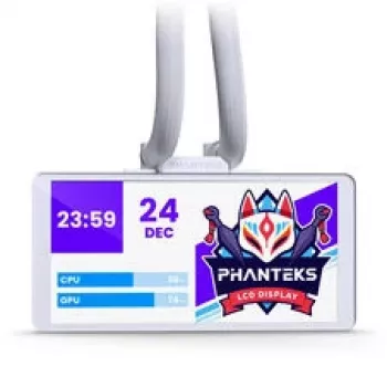Phanteks Glacier One 360M25 LCD AiO šķidruma dzesēšana, 6 collu displejs - 360mm, balta