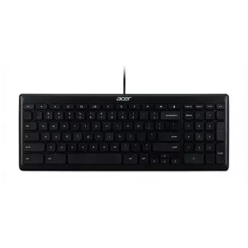 Vadu USB tastatūra Acer GP.KBD11.04F — pilnizmēra QWERTY US International, melna, 1,45 m kabelis