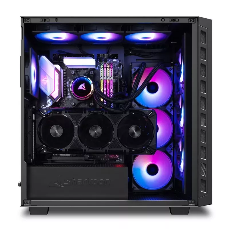 Sharkoon REBEL C80M RGB Midi Tower Melns